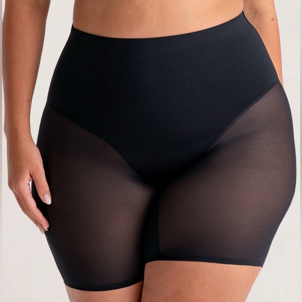 Shapermint Empower Mesh Shaper Short Shaping Panties Black New 2 Pairs 3XL